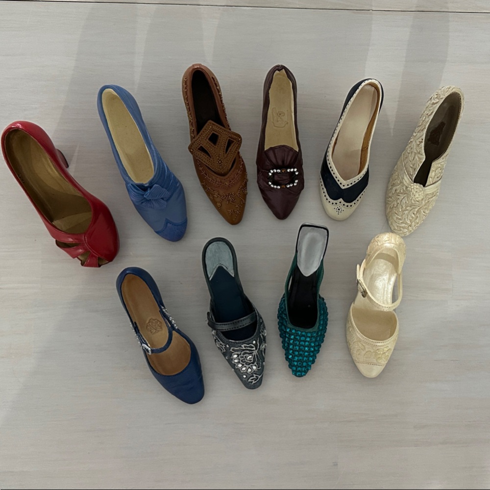 Just The Right Shoe Collection - Red, Blue, Brown, Cream